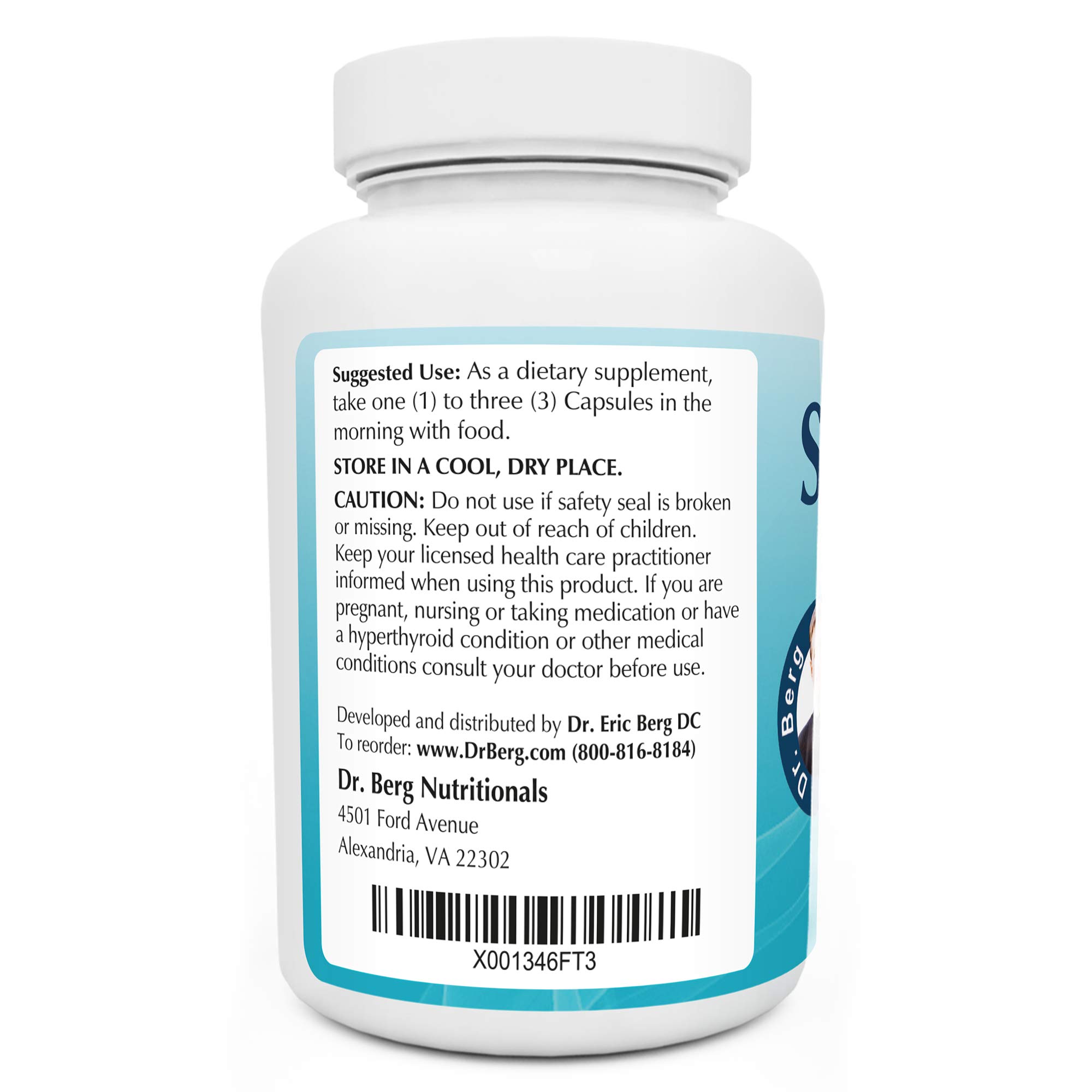 Dr. Berg's Icelandic Sea Kelp Supplement Pure Healthy Icelandic Sea