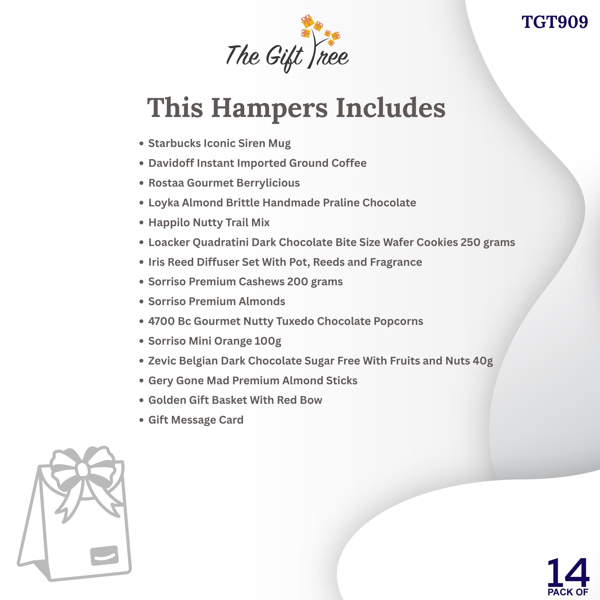 The Gift Tree Premium Coffee Gift Hamper | Iconic Mug Dried Fruit, Berries, Chocolates, Diffuser Set & Popcorn | Gift for Corporate, Anniversary, Friend, Men and Women | Pack of 13 (Premium Coffee and Fragrance hamper) 2