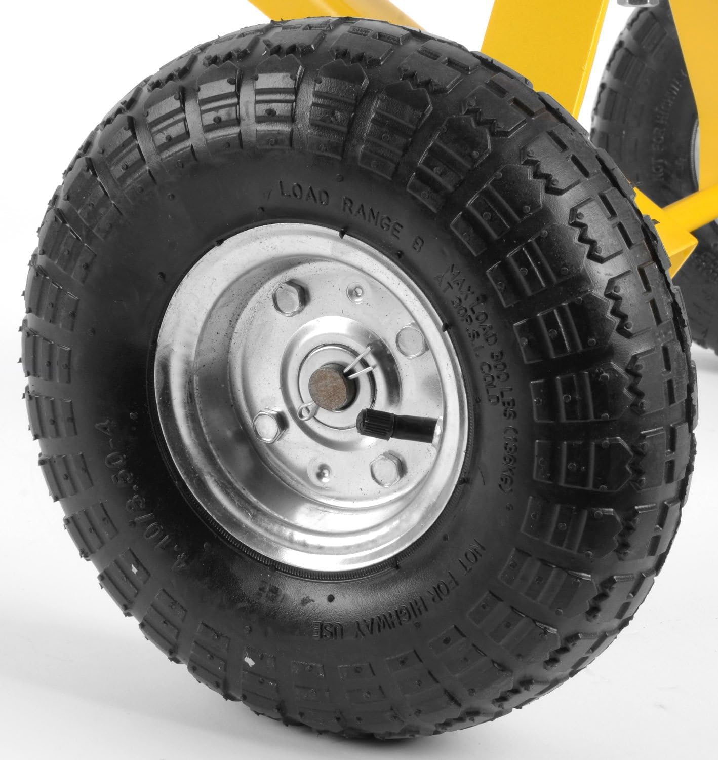 JEGS Trailer Dolly | 600 LBS Capacity | 1-7/8 � Hitch Ball | Yellow Powder Coated Steel