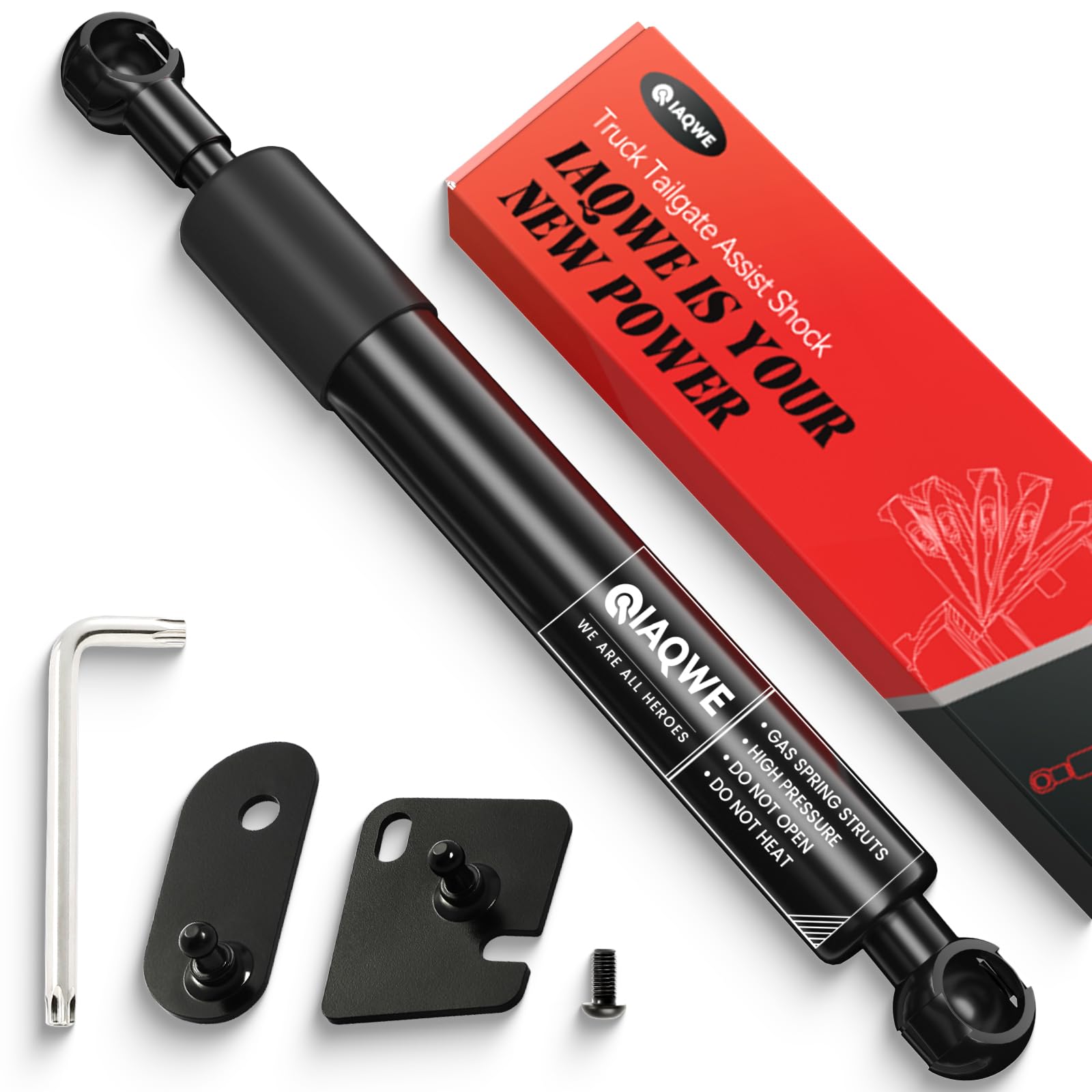 IAQWE Truck Tailgate Assist Soft Open Shock Kit for Ford F250 F350 F450