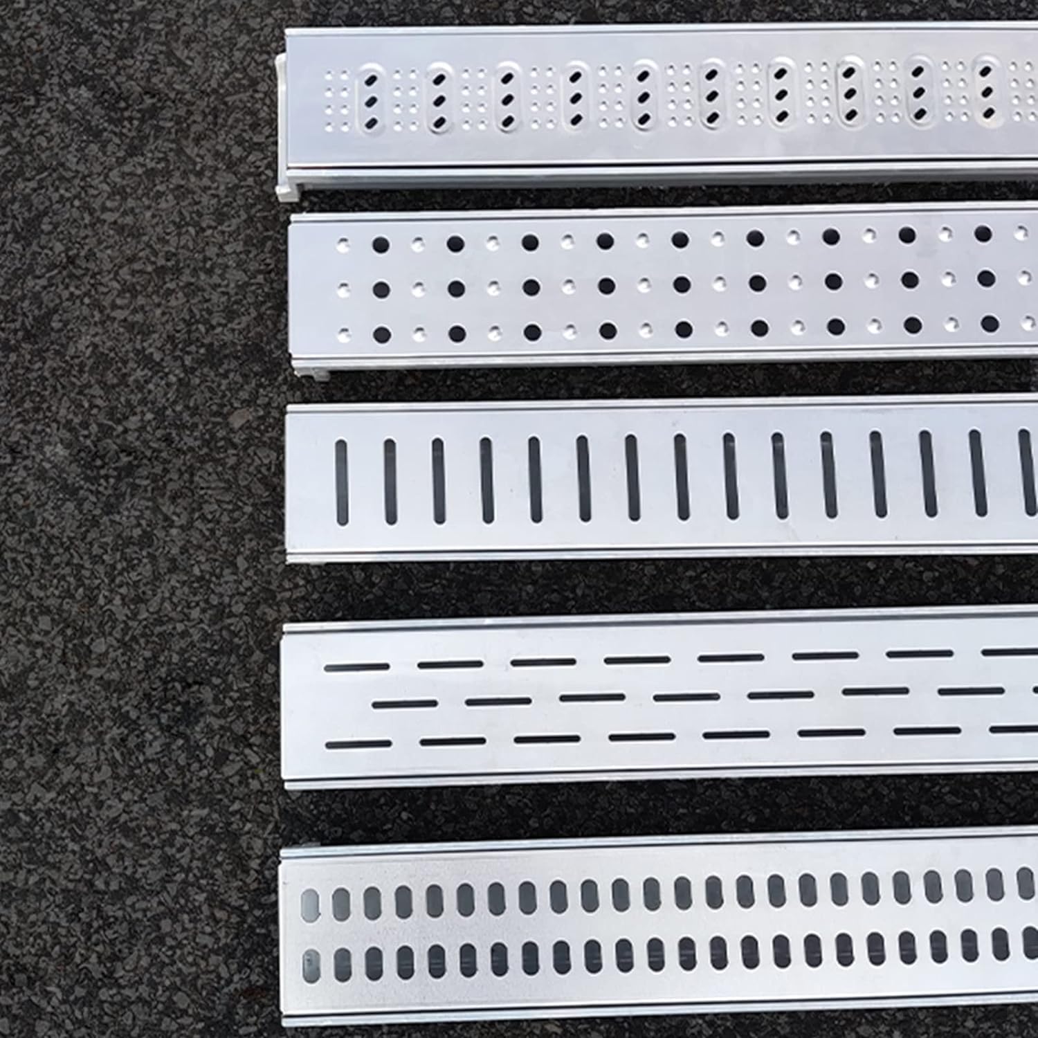 Cubierta para Canal de Drenaje, canaletas en Forma de U, Rejillas de Drenaje para Patios, entradas de vehículos y aceras, canaletas Decorativas para Pisos de jardín, Canal de Drenaje Pluvial