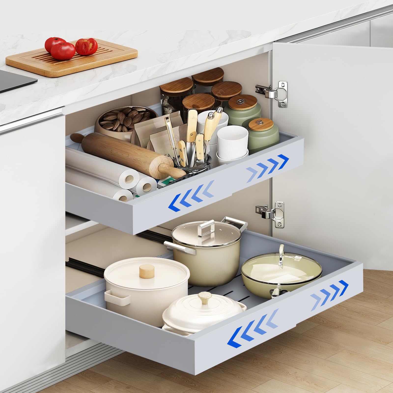 MOROBOR Lot De 8 Poignées Autocollantes Pour Tiroir D'armoire