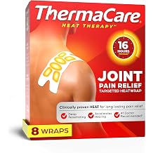 ThermaCare Portable Heating Pads for Muscle &amp; Joint Pain Relief - Adhesive Heat Wraps, Drug-Free Heat Therapy - Flexible, Discreet Heat Patches for Daily Comfort &amp; Wear - 8 Count | Adhesive Heat Wraps, Drug-Free Therapy, Flexible, Discreet Patches for Daily Comfort &amp; Wear
