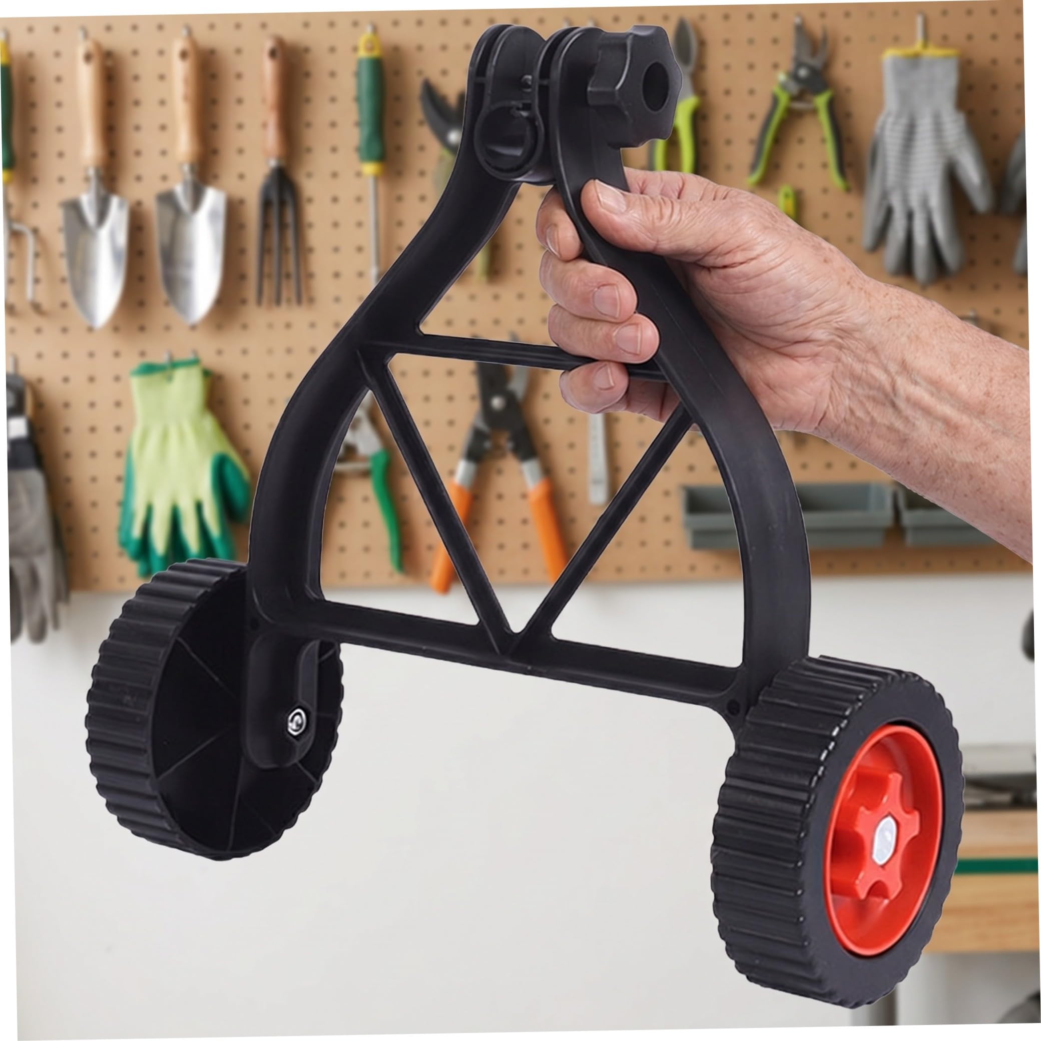 TEHAUX 2 Pezzi Ruote di Ricambio per Tagliaerba Batteria al Litio Piccole e Resistenti per Impiego Domestico e Giardinaggio Facile