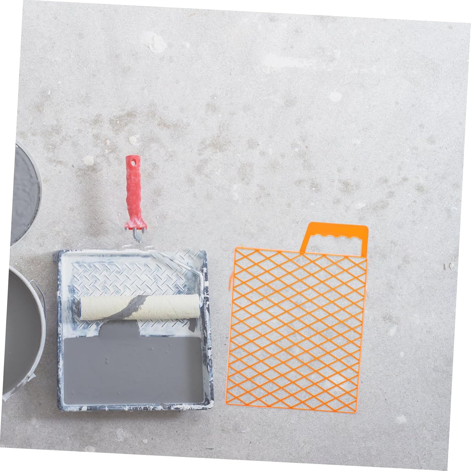 CHILDWEET Plastic Paint Tray Liner Grid for Wall Painting Supplies Multi-Functional Paint Pail Liners for DIY Projects