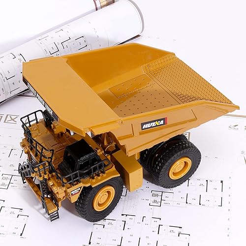 Miniatura 5 de Camión volquete de metal pesado fundido a presión a escala 140, vehículos de construcción de metal, camiones de juguetes para niños