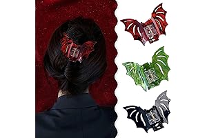 Halloween Bat Hair Clips - 3pc Bat Hairpin
