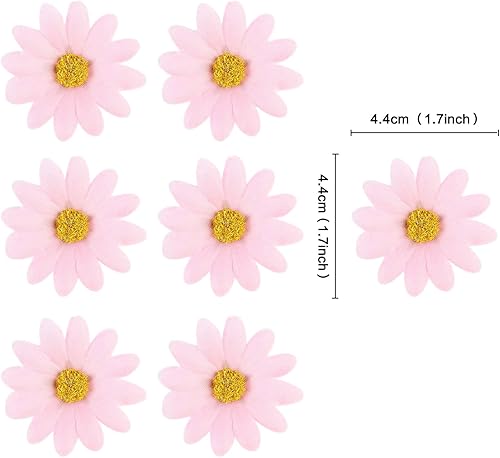 Miniatura 6 de Keaziu 20 adornos de flores para cupcakes, margaritas, flores, temática de flores, primavera, cumpleaños, boda, novia, baby shower, fiesta de