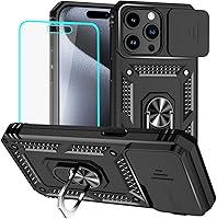 Vista 21 de HNHYGETE Funda para iPhone 13 con protector de pantalla HD: [grado militar de 20 pies probada en caídas] Funda protectora a prueba de golpes