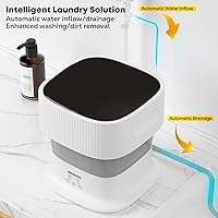 Vista 5 de Mojoco Secadora de ropa portátil y lavadora plegable para apartamentos, casas rodantes, viajes