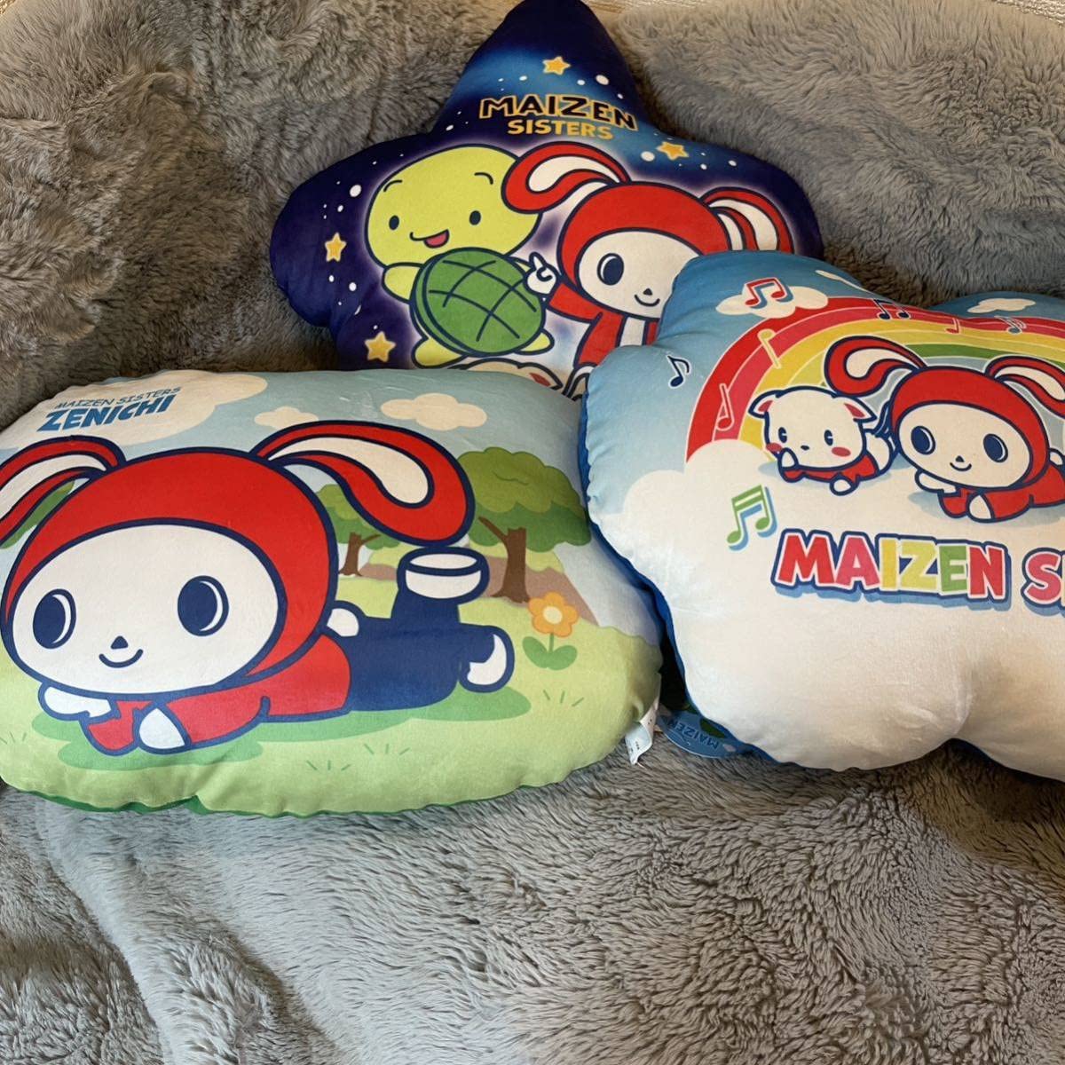 まいぜんシスターズ ダイカットクッション ぜんいち マイッキー 
