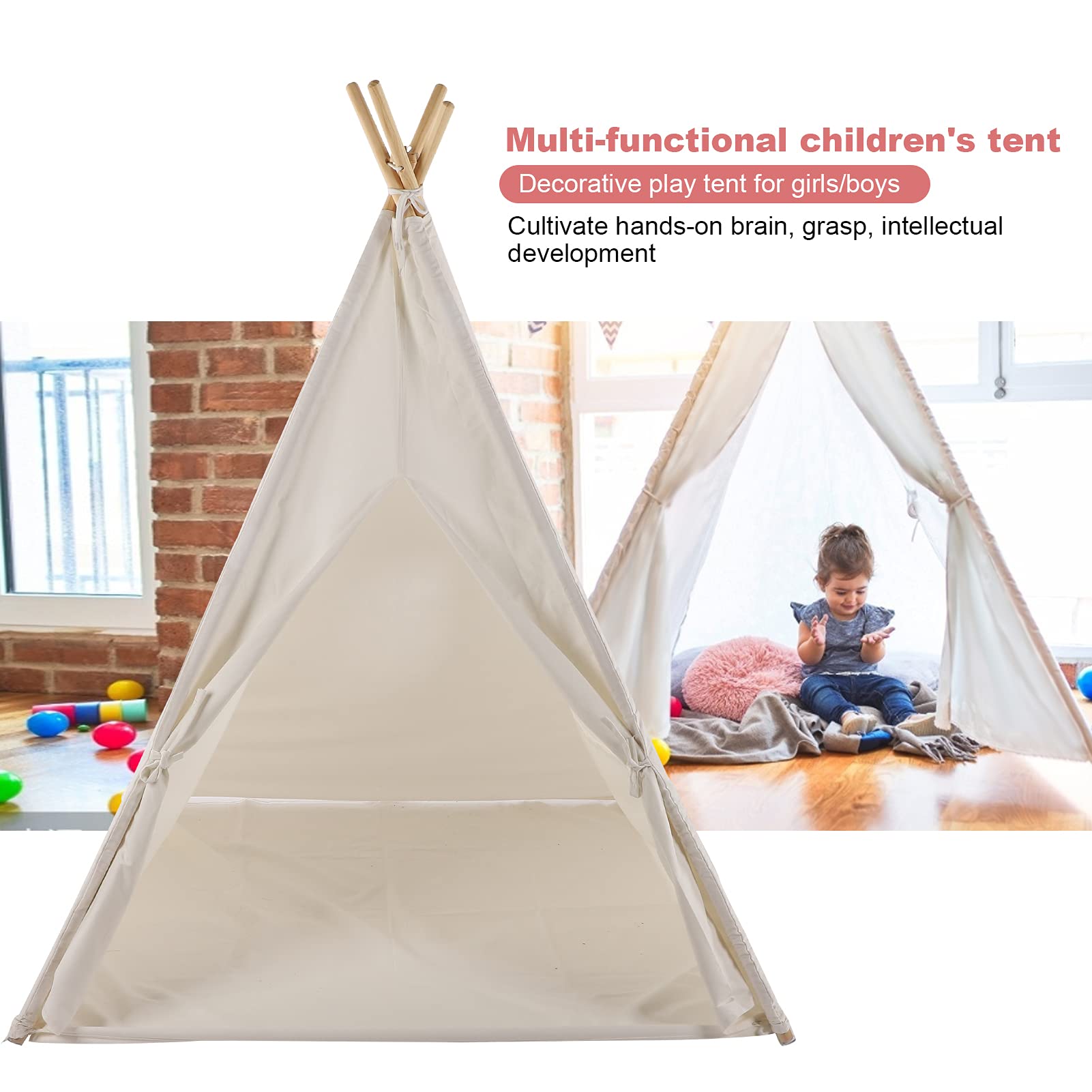 Chrees Tenda da Gioco per Bambini da Interno, Montaggio Pieghevole in