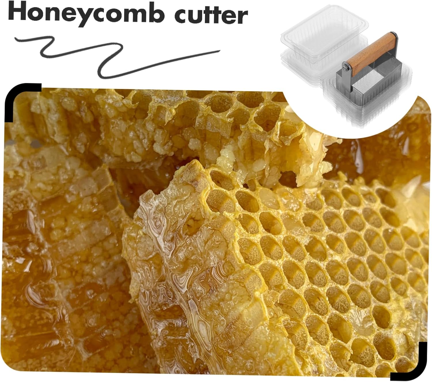 BESPORTBLE Stainless Steel Handheld Honey Cutter Tool Set for Beekeeping image 3