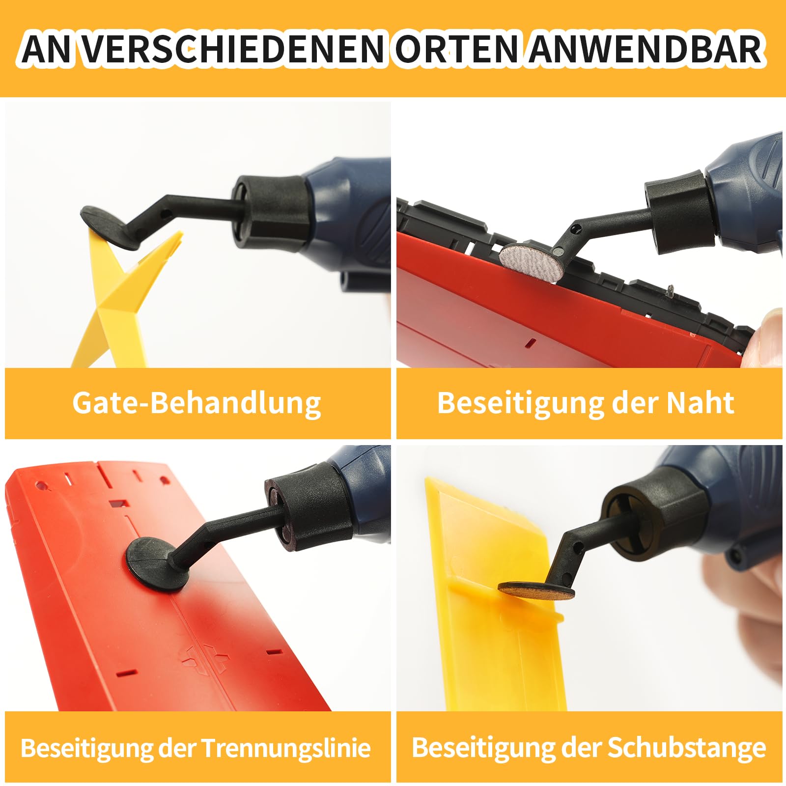 Schnurloser Stiftschleifer, 5 Geschwindigkeiten und USB-Aufladung mit LED-Licht, Mehrzweck-Elektrowerkzeug, Mini-Schleifmaschine zum Schleifen, Polieren, Finishen, DIY-Handwerk