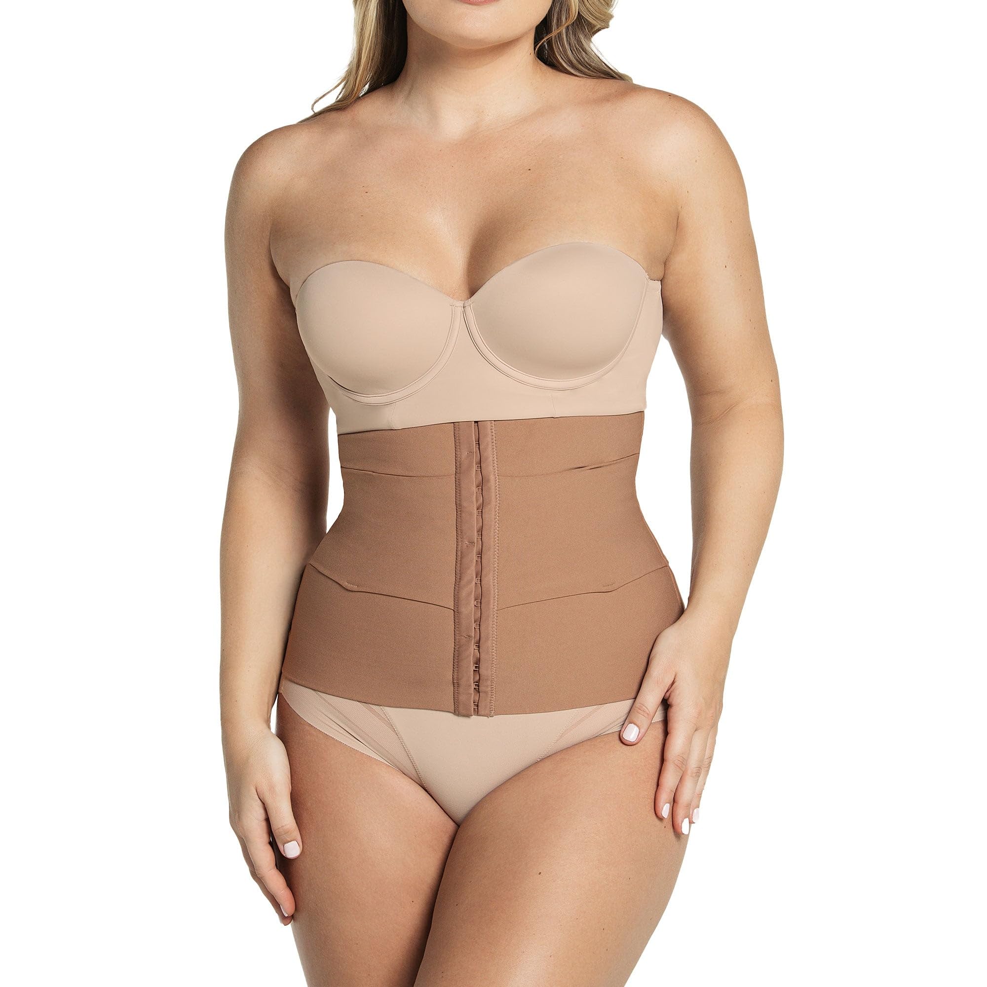 LeonisaCustom Lumbar Support Waist Cincher with 3 Belts by Leonisa