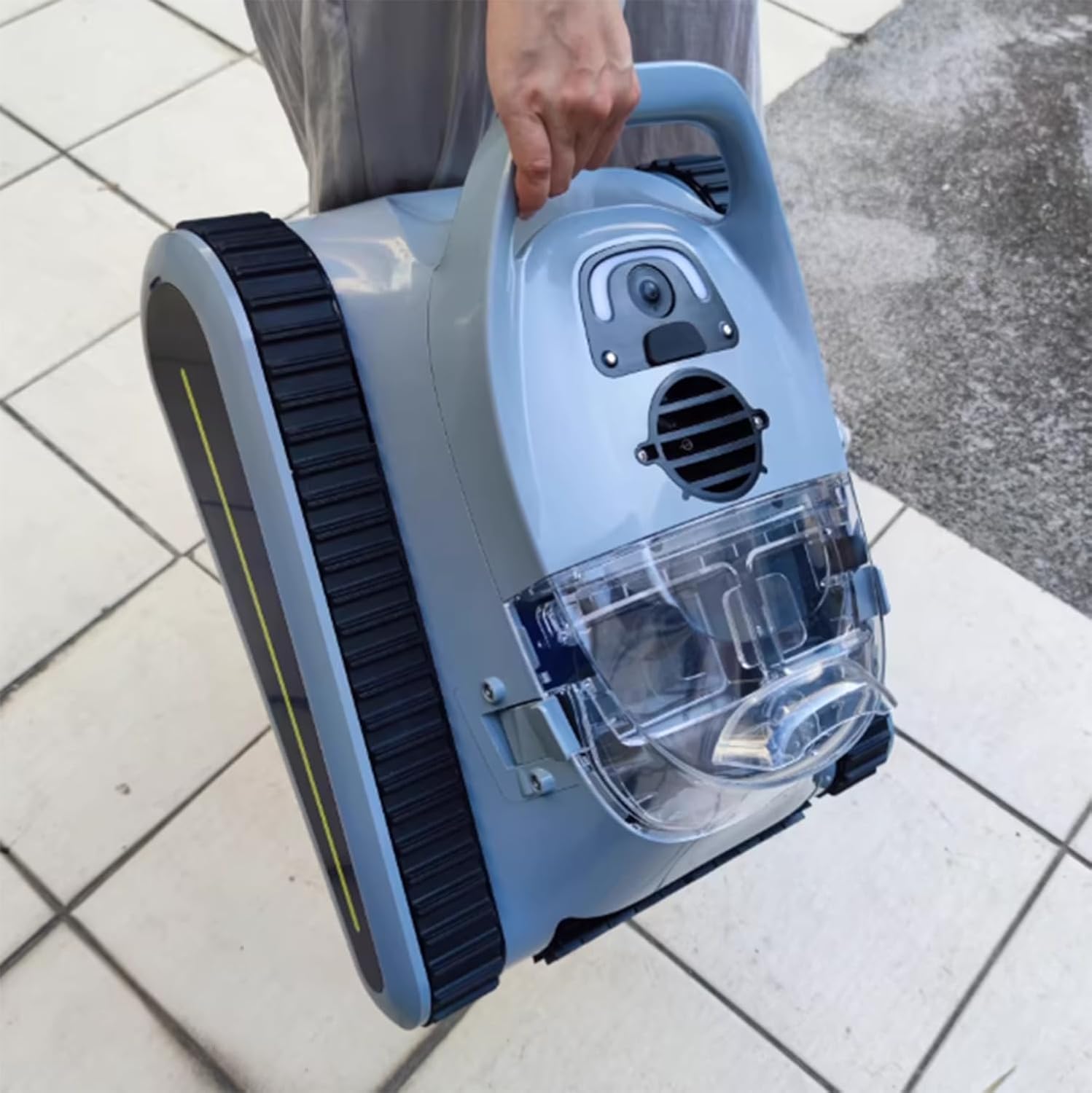 Automatic Pool Cleaner, 45000PA Suction, 250μm Filter, 7800mAh, 2.5H Fast Charge, Sonar Smart Path, Wall Climb, for Above/In-Ground Pools