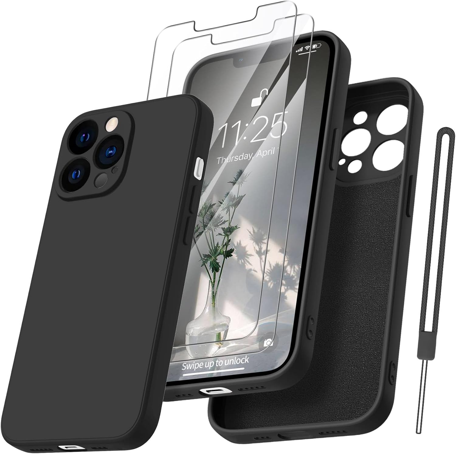 Qasyfanc Handyhülle Für IPhone 17 Pro - Transparent Mit 2 Schutzfolien, Militärischer Schutz