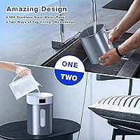 Vista 2 de Humidificador ultrasónico de niebla fría de 4 litros con tanque de acero inoxidable 304, control automático de humedad, luz nocturna y temporizador