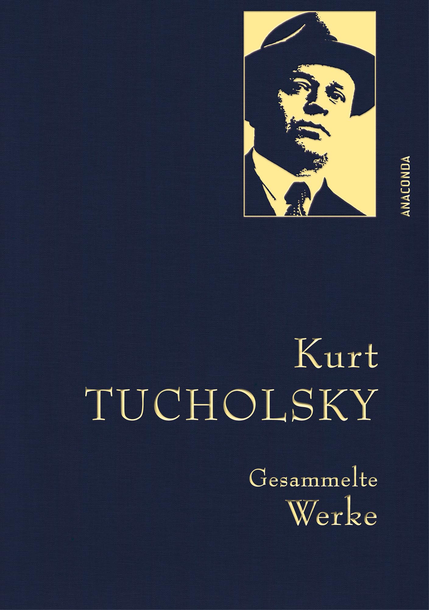 Kurt Tucholsky, Gesammelte Werke: Gebunden in feingeprägter Leinenstruktur auf Naturpapier aus Bayern. Mit goldener Schmuckprägung. Enthält u.a. Schloss Gripsholm, Rheinsberg