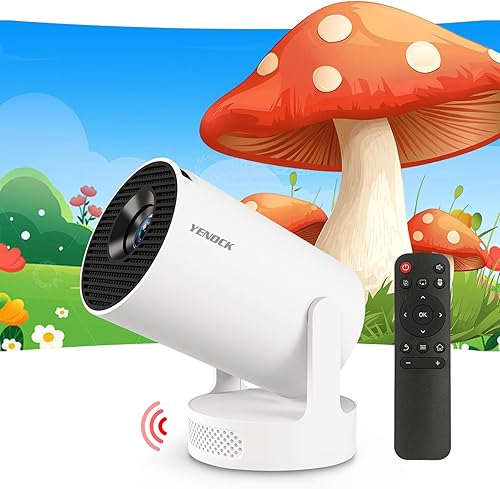 Aplicaciones integradasHY300Ultra Mini proyector WiFi Bluetooth, proyector de películas compatible con TV Stick Smartphone  USB, compatible con 4K