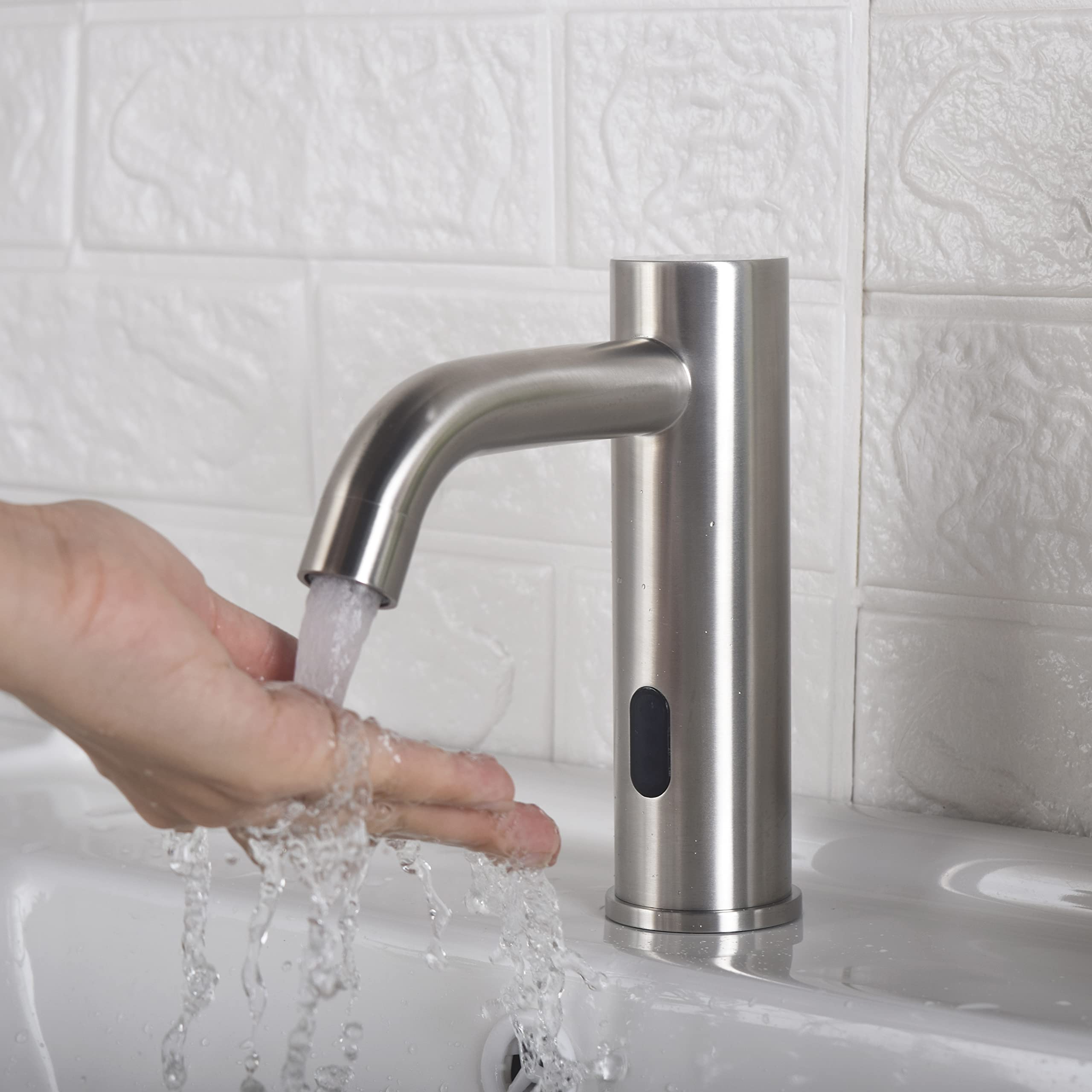 Buy Automatic Sensor Touchless Bathroom Sink Faucet with Hole Cover