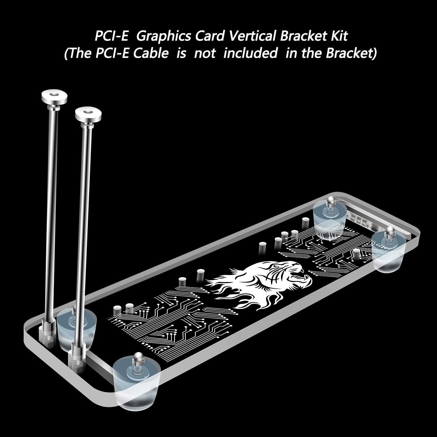 HLT PCI- E 3.0 16X Tarjeta gráfica verticalbase con luz LED RGB para caja ATX DIY Colombia