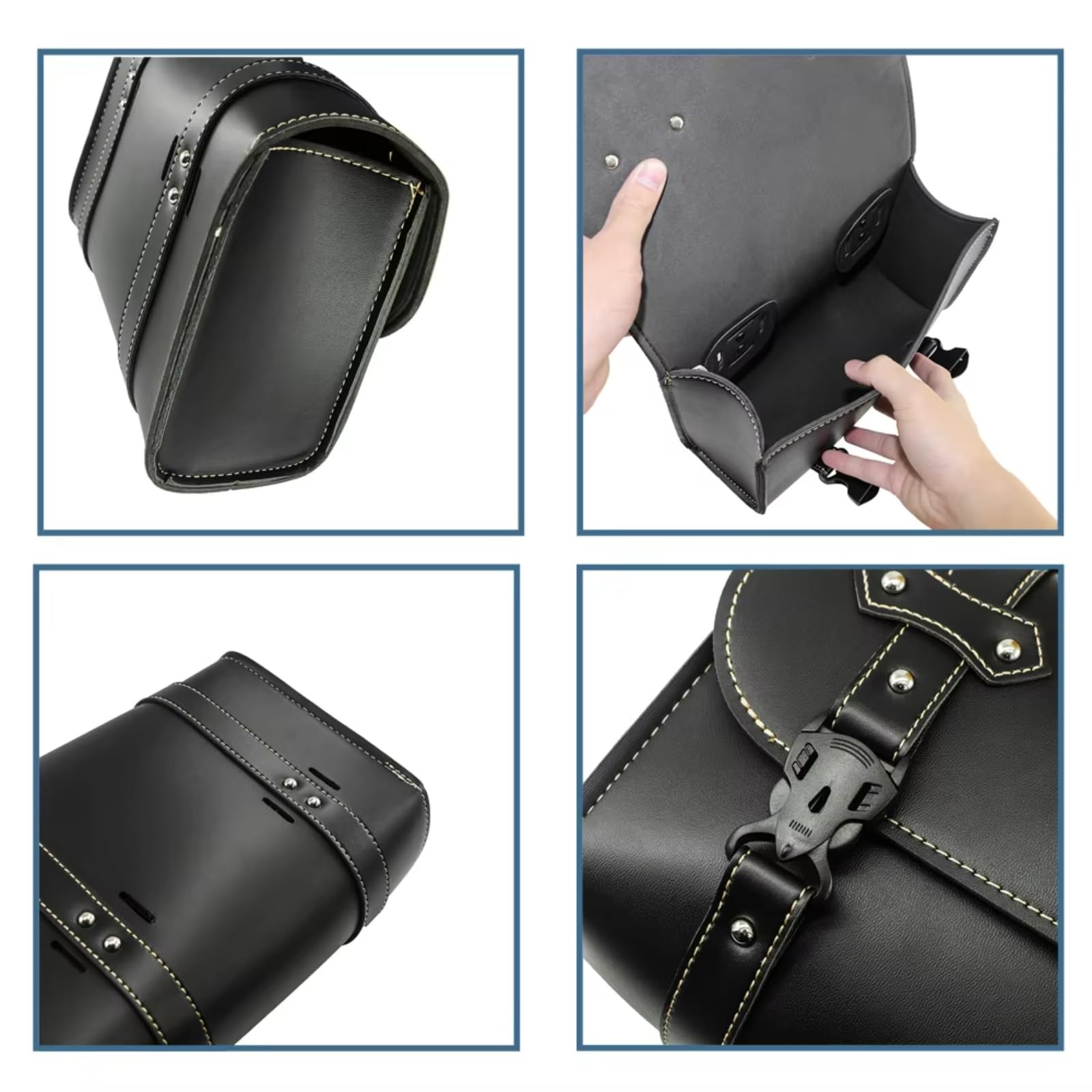 Compatibile Con Sportster Per XL883 XL1200 Xl 883 Moto Bisaccia Modello Side PU Borsa Sella Per Bagagli Attrezzi Accessori Sacche Moto