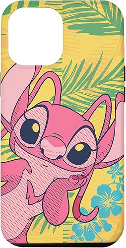 Funda para iPhone 14 Pro Max Disney Lilo & Stitch Angel Tropical Hawai'i Beach Vibes