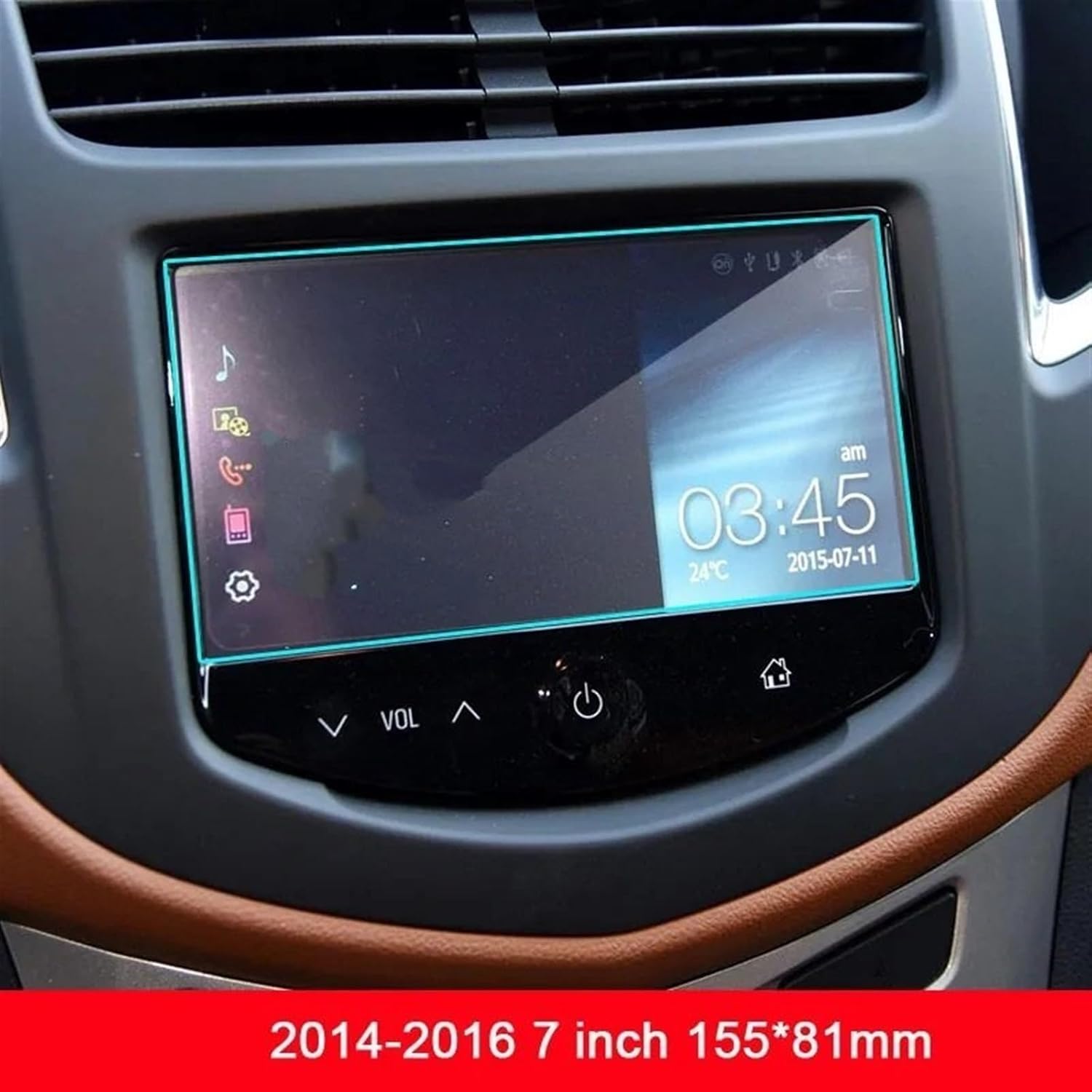 GPS Protective Film for Chevrolet for Trax 2014-2019 Car GPS Navigation Screen Protector Tempered Glass Touch Screen Protective Film Hd Film