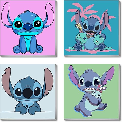 hkejoi Pintura por números para niños, paquete de 4 lienzos enmarcados, pintura por números para niños de 8 a 12 años, kits de pintura por números, disponible en Yaxa El Salvador