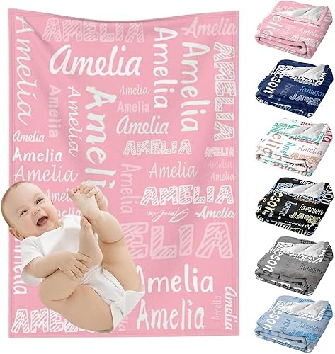 Mantas de bebé personalizadas para niñas y niños, regalos personalizados para bebés, niñas y niños