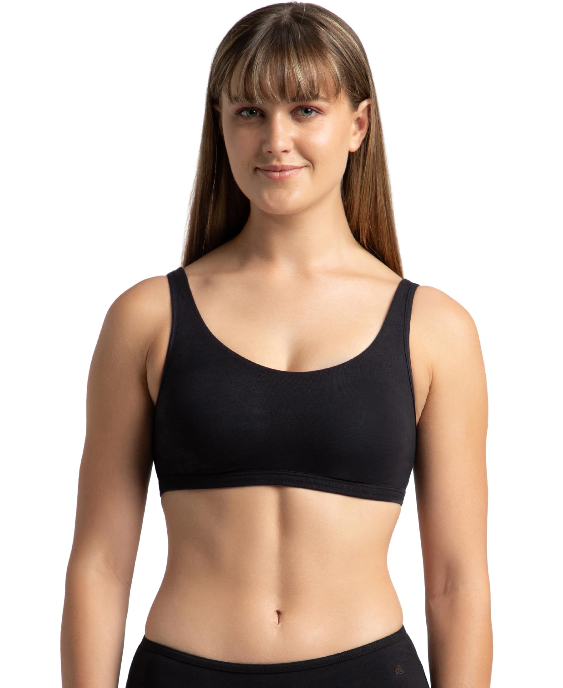 1550 Women's Super Combed Cotton Elastane Stretch Slip On Crop Top with Stay Fresh Treatment