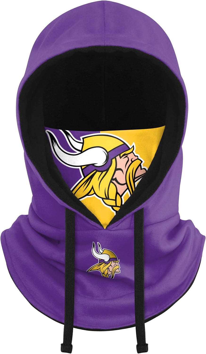 NFL Team Logo Team Color Drawstring Winter Cap Hooded Gaiter Balaclava Face Cover