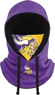 NFL Team Logo Team Color Drawstring Winter Cap Hooded Gaiter Balaclava Face Cover