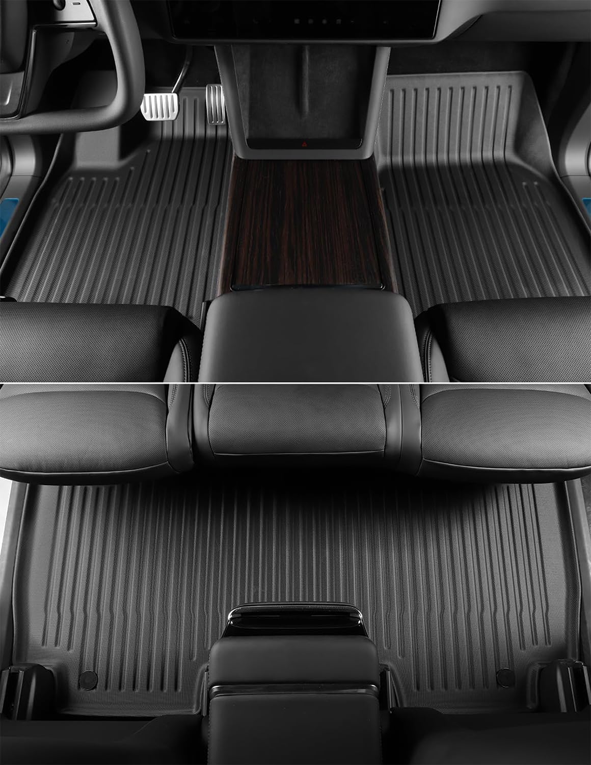 SMABEE 13Pcs Floor Mats Set for 2022-2025 Tesla Model X 5 Seater (Not fit 6/7 Seater) All Weather Floor Liner Back Seat Cargo Liner Front Rear Trunk Backseat TPE Car Mats Interior Accessories