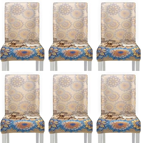 Miniatura 38 de Rnyleeg Red Rose Butterfly Chair Covers for Living Room No Arms Stretch Dining Chair Covers Set of 1 Soft Washable Kitchen Chair Protector Cover