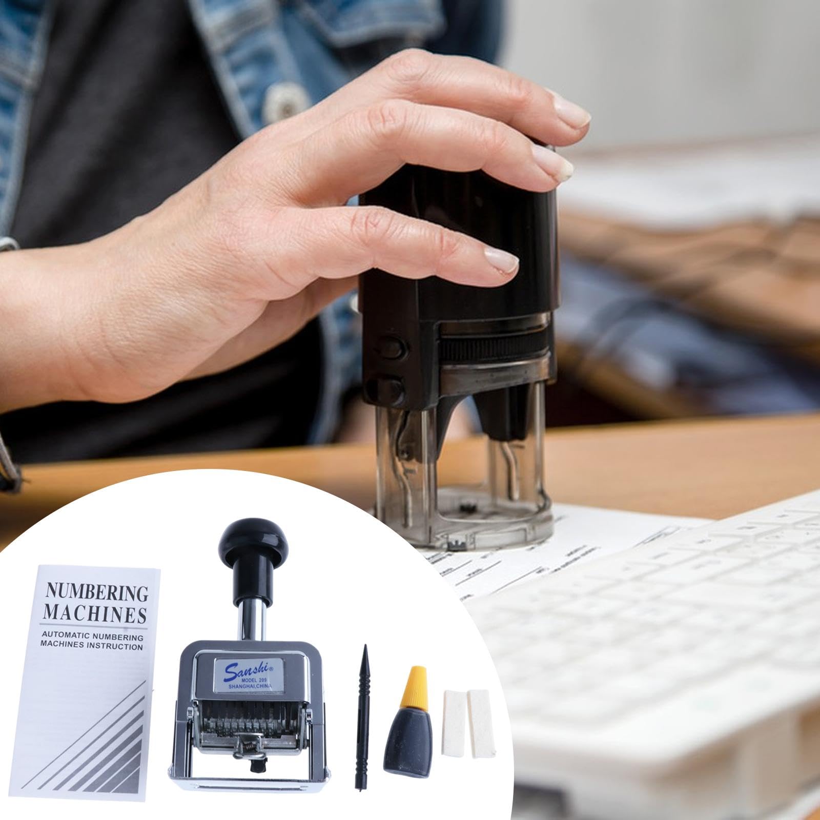 Numeradora Automática de, Máquina de Numeración Automática, Sello Numérico para Identificación de, 9 Dígitos