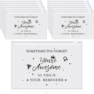 60 Pcs Inspirational Gifts EVA Cosmetic Bag for Women You Are Awesome Bulk Makeup Bags Cosmetic Toiletry Bags Pouch with Zipper Birthday Gifts for Girls Sister Friend Wife (Delicate Style)