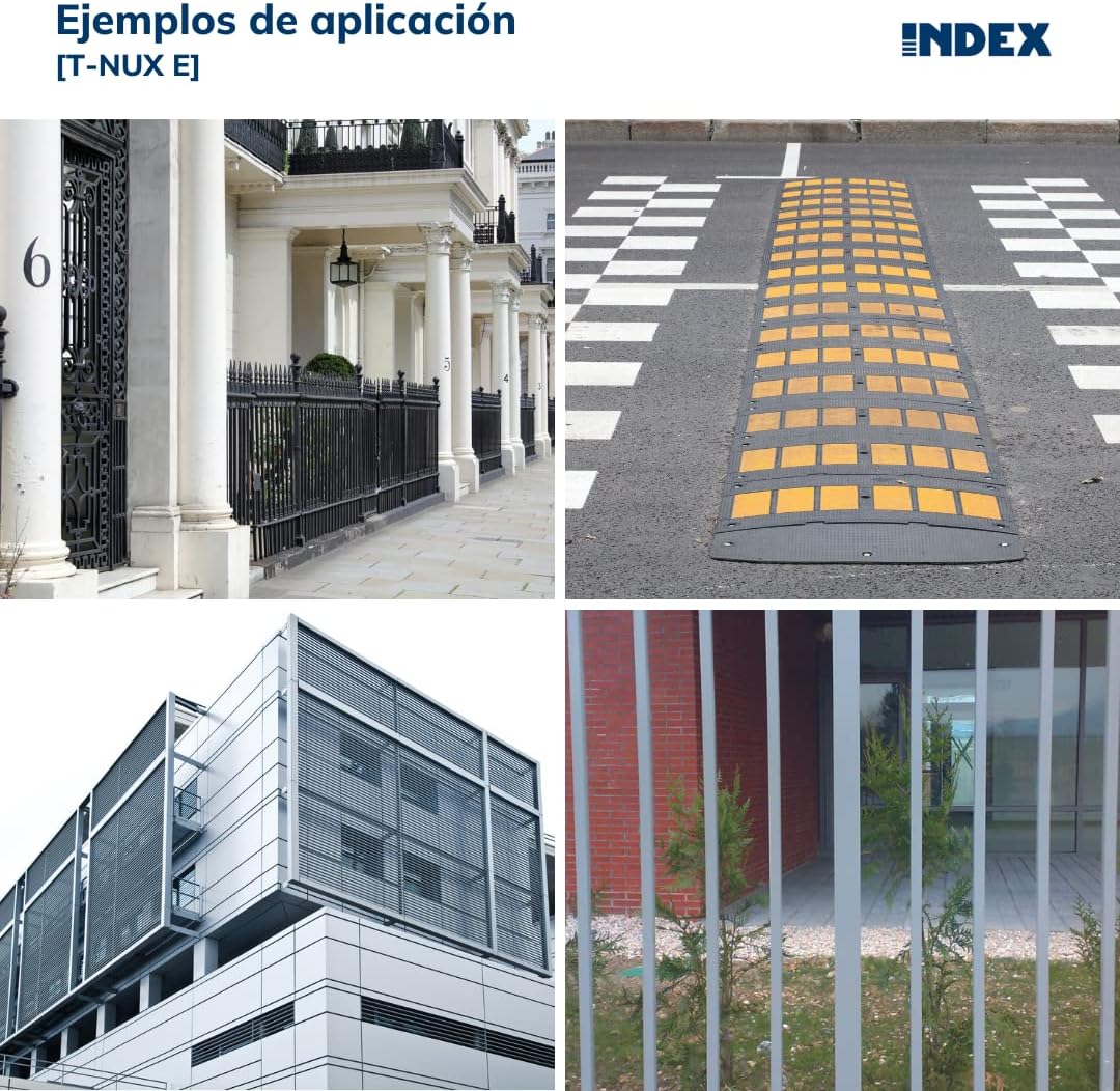 Fixing Systems t-nux E – Pack of 50 High Performance Universal Wall Plugs, Nylon Hexagonal Head Screw (Coating), TNUXE10140