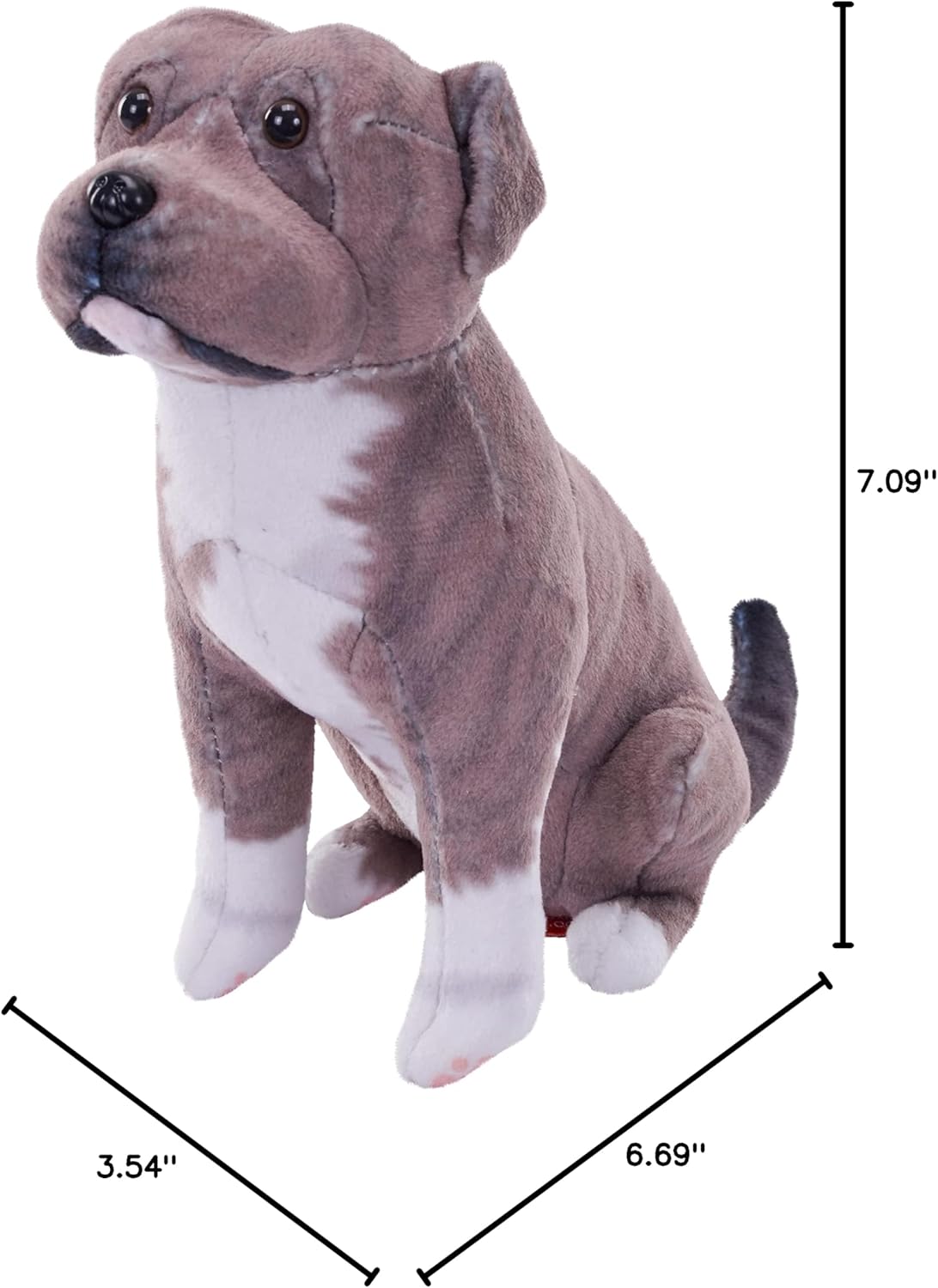 Perro de rescate WILD REPUBLIC, pitbull, animal de peluche, con