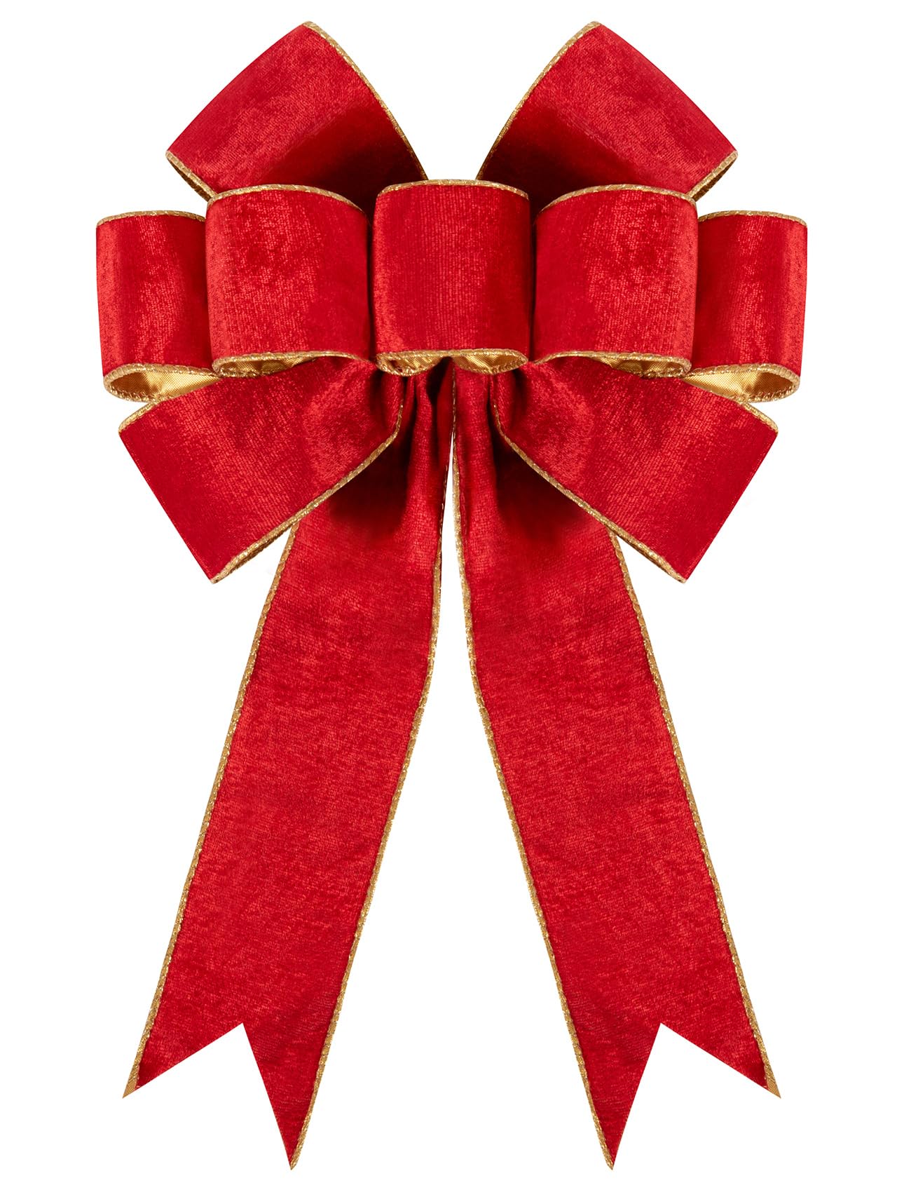 Lazos de Navidad de terciopelo premium Utehilly con acabado denso para decoración sofisticada