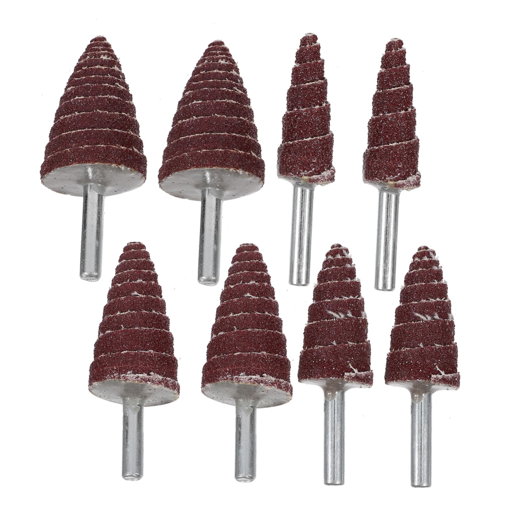 Cabilock Universal Electric Grinder Abrasive Heads 8pc Sandpaper Flap Wheels Kit for Plastic Easy Install Replace