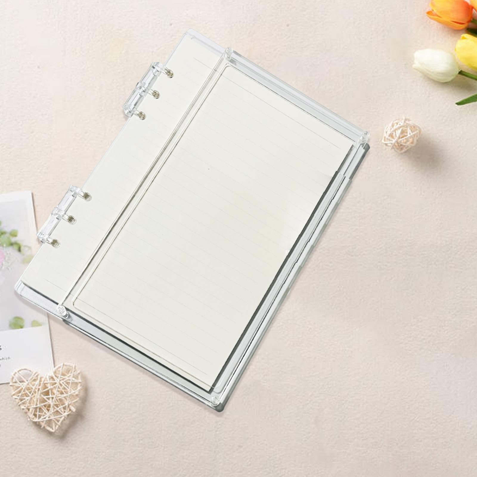 Amazon | CarpNettore 透明カバー付きアクリルノートセット, A5 クリア