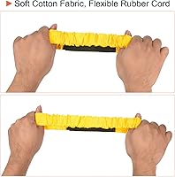 Vista 4 de PATIKIL Juego de bandas de carreras de 3 patas, paquete de 5 cintas elásticas para fiestas de cumpleaños al aire libre, juego de relevo de carnaval