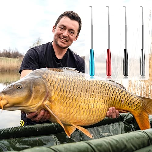 Miniatura 7 de TIESOME 4 piezas de herramientas de extracción rápida de anzuelos de pescado, gancho de pesca, extractor de anzuelos de seguridad, dispositivo de