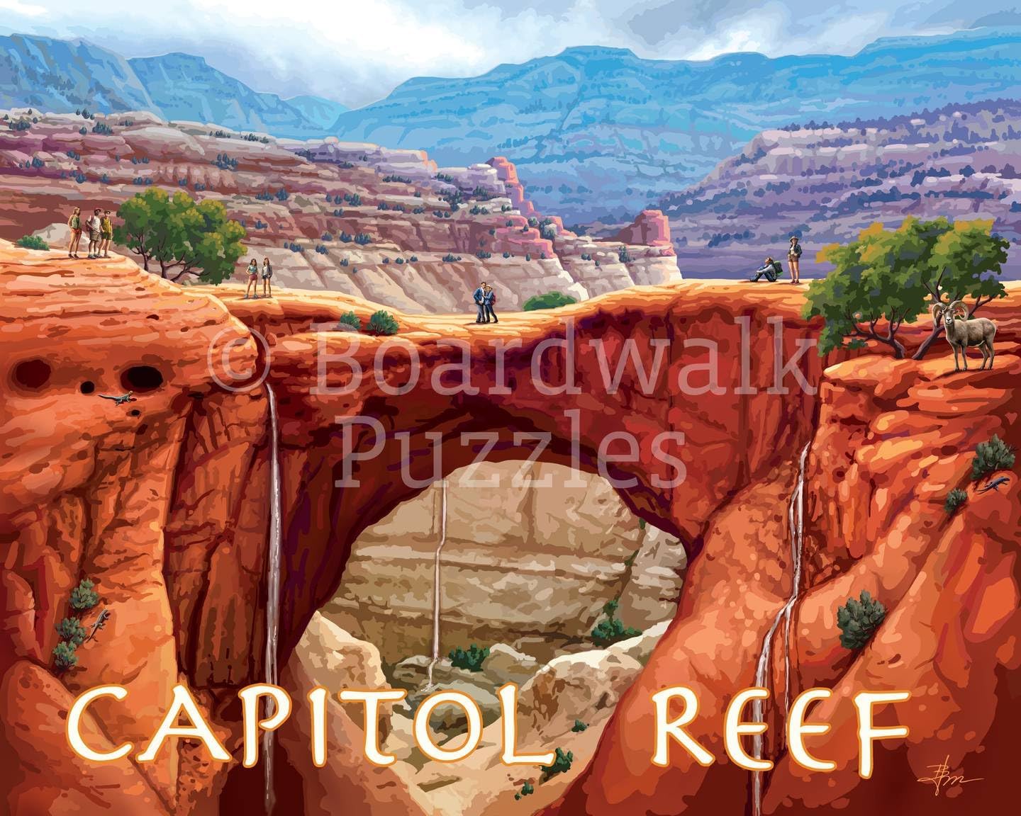 Boardwalk Puzzles Capitol Reef National Park, 500 Piece Jigsaw Puzzle for Adults, Made in USA