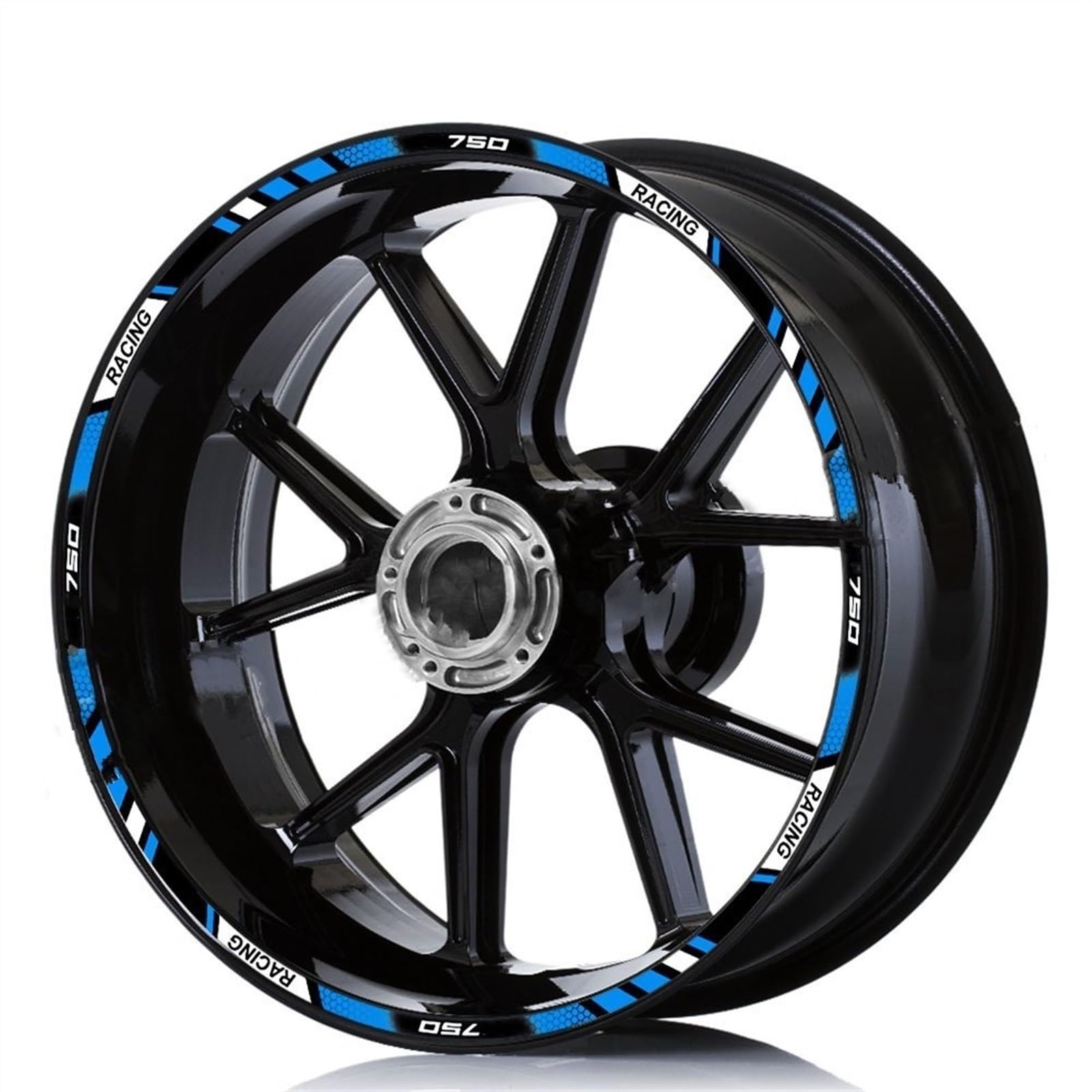 Motorcycle for Kawasaki for Z 750 Accessories Wheel Stickers Reflective Decals Rims(Color4)