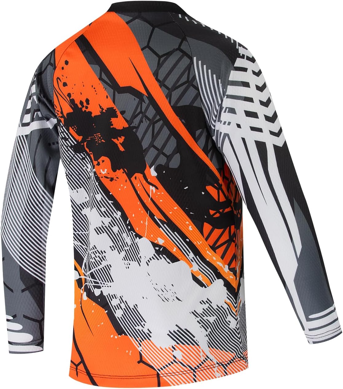 Cycling Jersey Kids Children Mountain Bike Motocross Long Sleeve Shirt Downhill Tops 4-14Y
