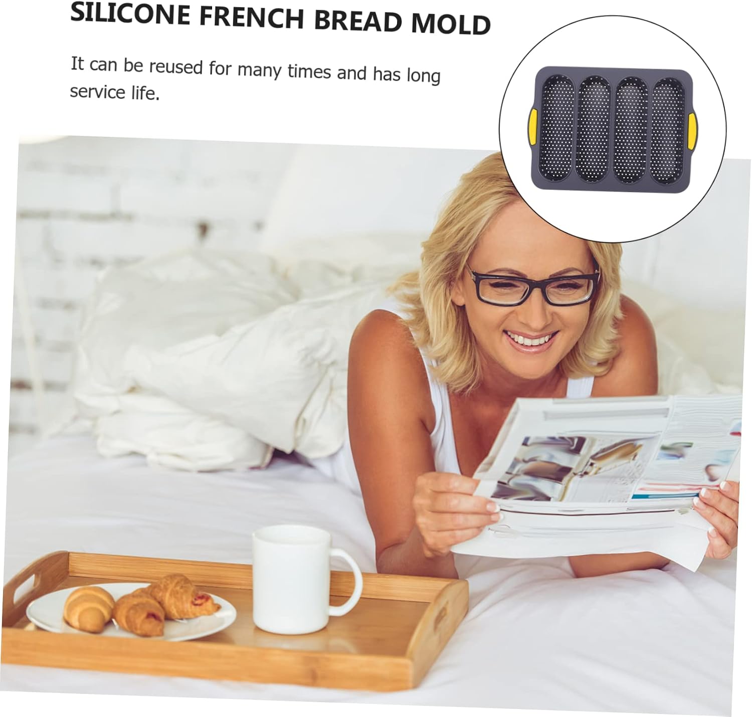 4 Silicone Mold Banana Bread Loaf Pan Silicone Bread Loaf Pan Sandwich Bread Loaf Pan Bread Pans for Homemade Bread Bread Baking Tray Bread Loaf Molds French Bread Mold