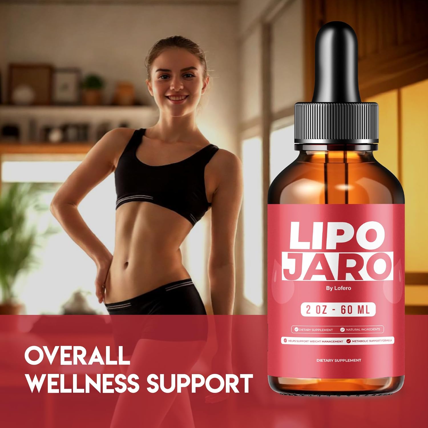 (3 Pack) Lipojaro Drops, Lipo Jaro Liquid Supplement Loss Support Formula, Premium All-Natural Ingredients Advanced Maximum Strength Vitamins Overall Health & Wellness Management Gotas Reviews (6 oz)